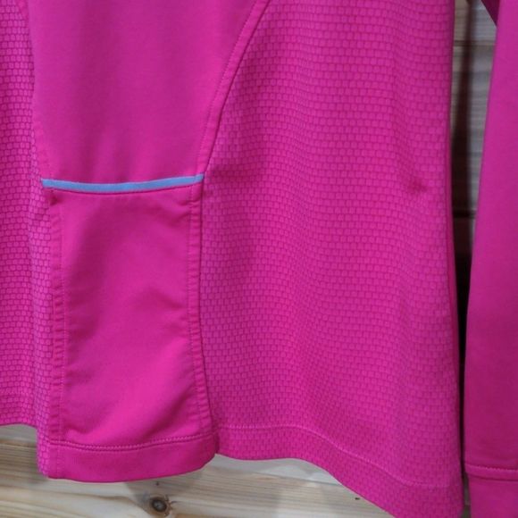Adidas Pink 1/2 Zip Long Sleeve Top Medium - Picture 7 of 12